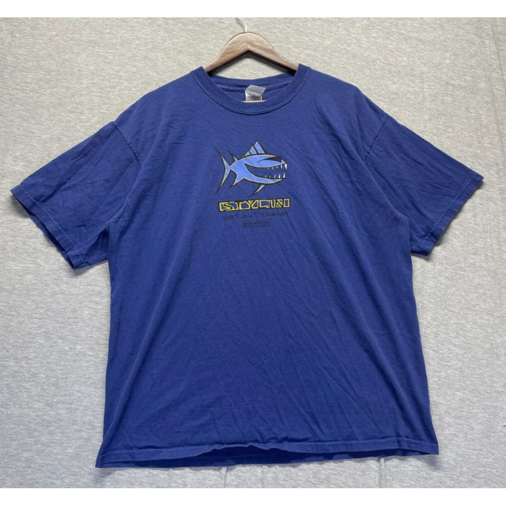 Gildan Ultra Cotton Royal Caribbean Cruise T Shirt T Shirt Mens XL Blue Graphics